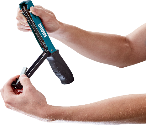 Capsator tip ciocan Novus J-033, capsare cu sarma plata, metalic